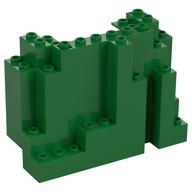 Lego Rock Panel Rectangular 4 x 10 x 6 / Green
