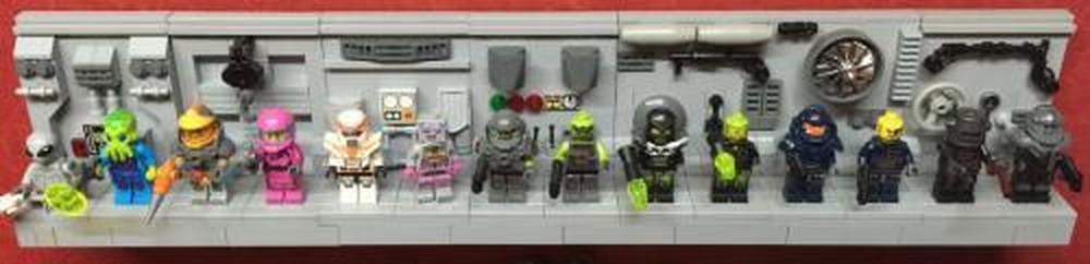 Lego DISPLAY STAND FOR COLLACTABLE SPACE MINIFIGS