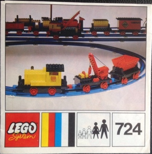 Lego 12V Diesel Locomotive with Crane and Tipper Wagon