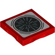 Lego Tile Special 2 x 2 with SMART Tag with Hyperdrive Print