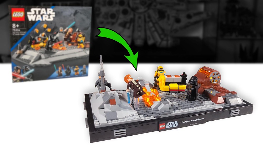 Lego 75334 Diorama MOC (Kenobi vs. Vader)