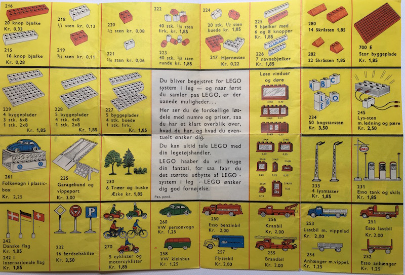 Lego 1960 Danish