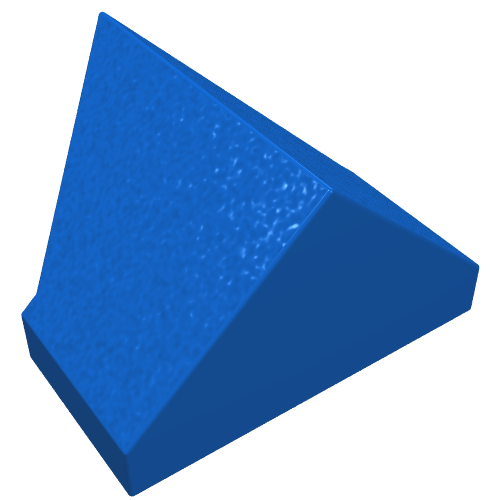 Lego Brick Sloped 45° 2 x 1 Double / Inverted with Bottom Tube
