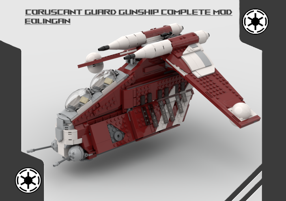 Lego Coruscant Guard Gunship Mod (V2)