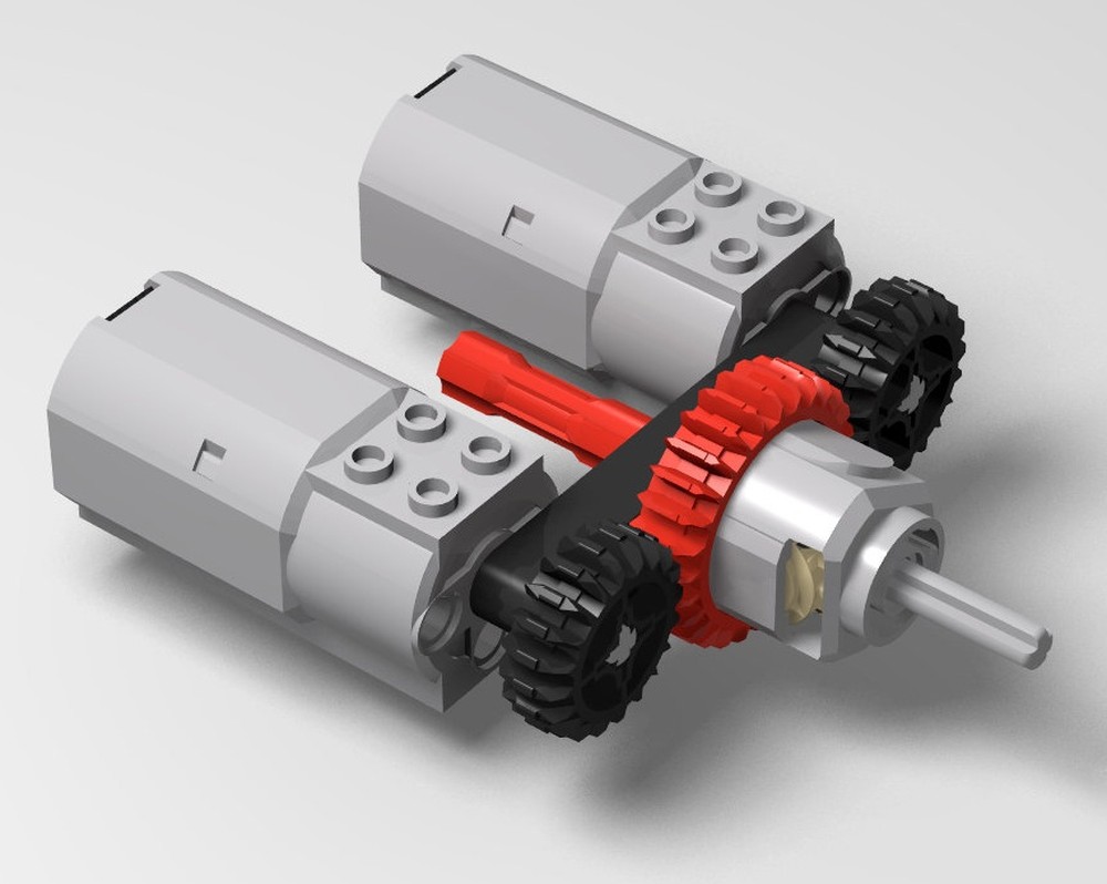 Lego differential drivetrain