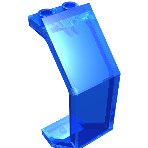 Lego Panel 3 x 2 x 6 / Trans-Dark Blue