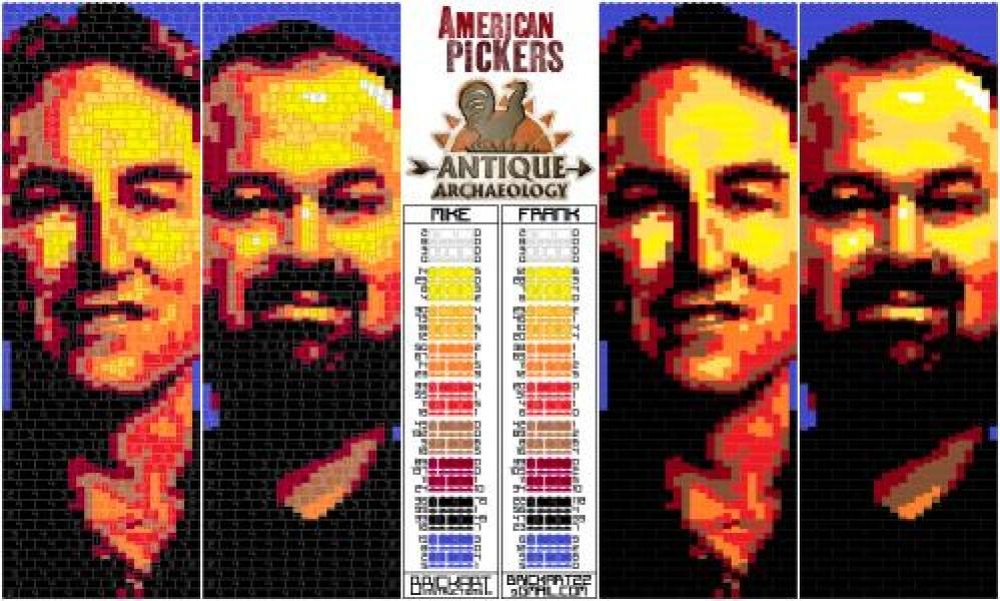 Lego AMERICAN PICKERS, Mike and Frank.