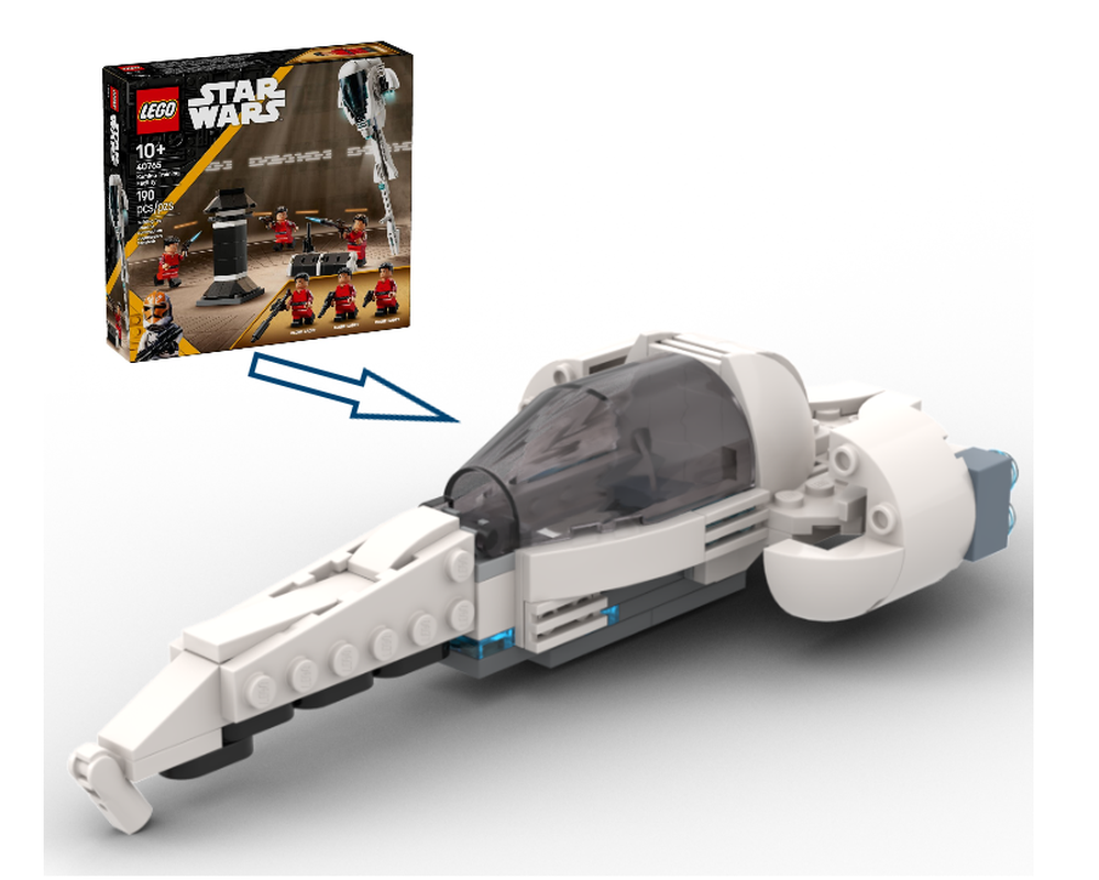 Lego "Freeco Speeder" 40765 GWP alternative build (MOC)