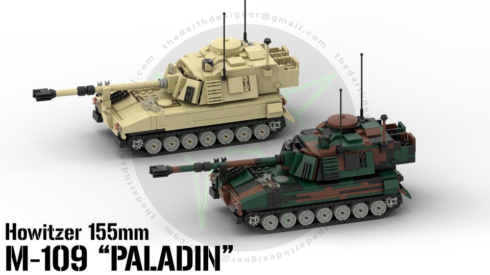 Lego M-109 PALADIN | 155mm Howitzer | 1:35 Scale