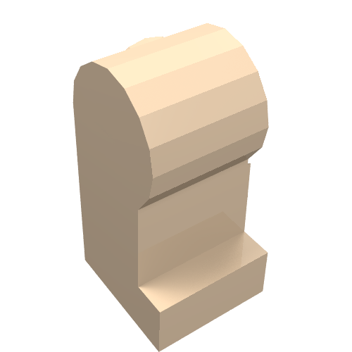 Lego Leg, Right / Light Nougat