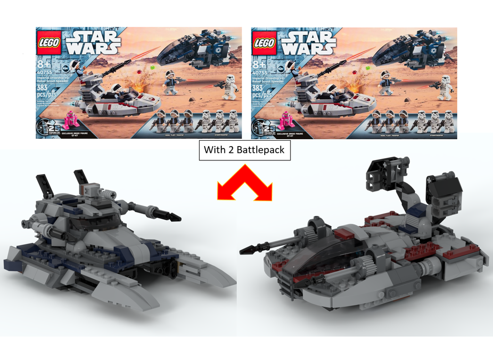 Lego 40755 Alternate Build - TX130 & AAC-1