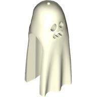 Lego Costume Ghost Shroud, Open Mouth, Pin Hole / Glow in Dark White