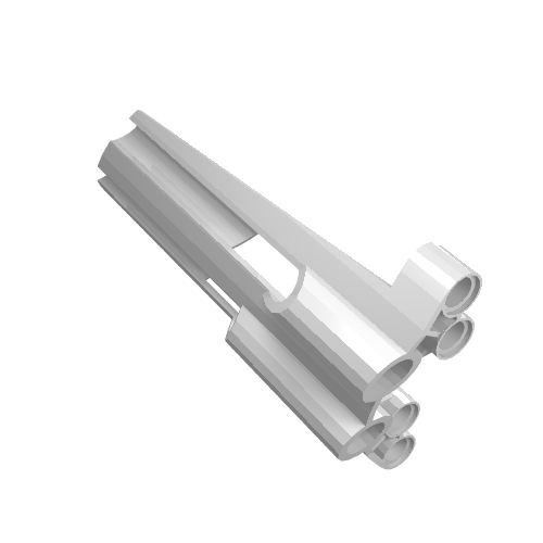 Lego Technic Panel Fairing # 3 Large Long, Large Holes, Side A / White