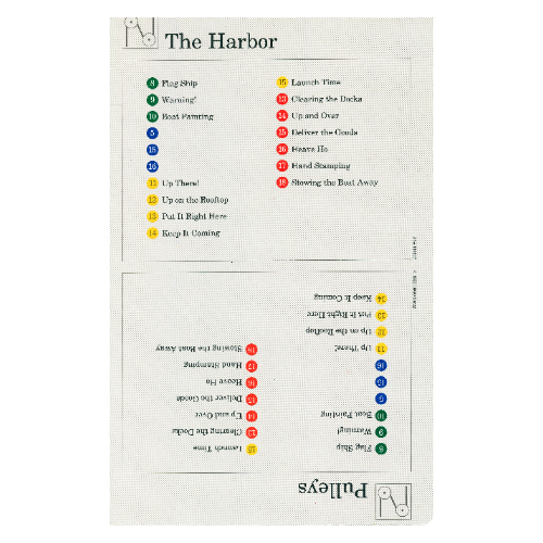 Lego Activity Card, Set 9603, Index 03 - The Harbor & Pulleys