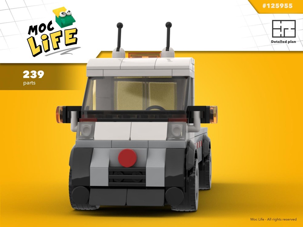 Lego Fiat Ducato flat bed