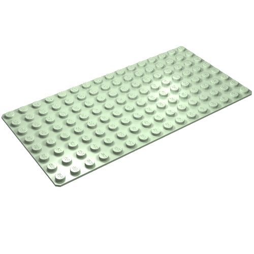 Lego Baseplate 8 x 16 / Light Green