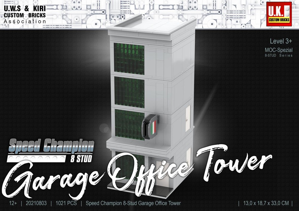 Lego Speed Champion Garage Office Tower