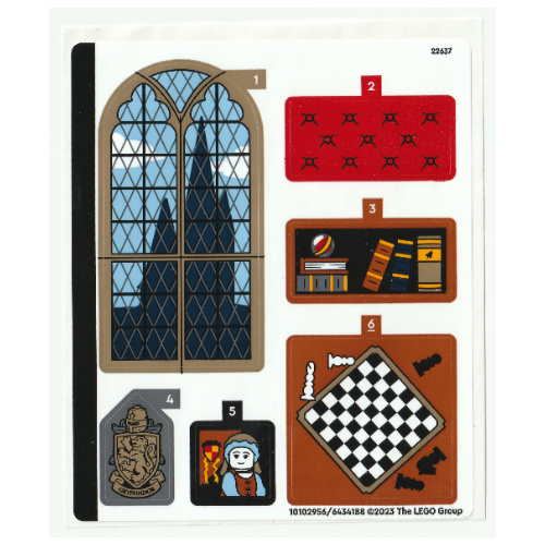 Lego Sticker Sheet for Set 76409-1 / [No Color/Any Color]