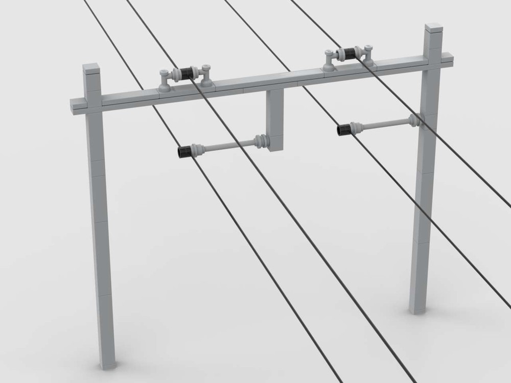 Lego Overhead Wire Double Track