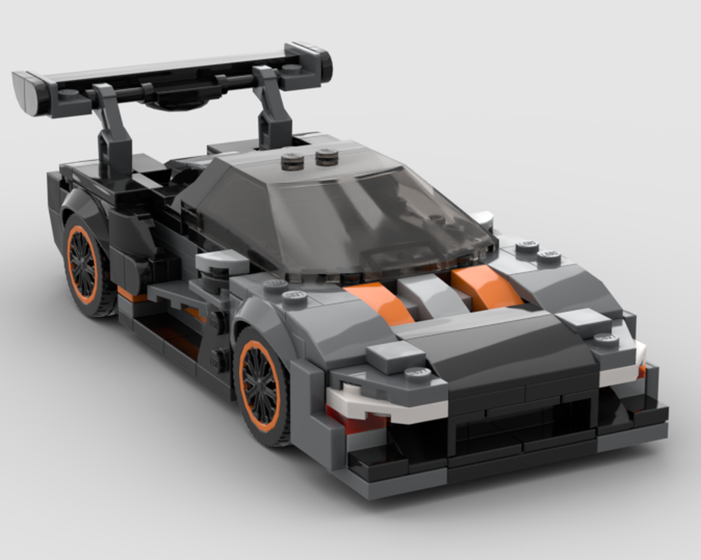 Lego McLaren Senna MOC Lego Speed Champions Supercar Hypercar Orange Track Car