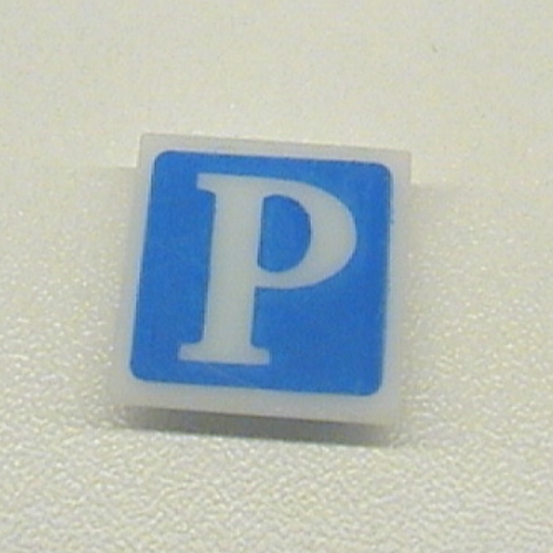 Lego Light Sign 2 x 2 Clip on Back with Parking Print