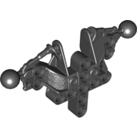 Lego Large Figure Skeletal, Torso, Upper, with 2 Ball Joints (Toa Inika) / Black