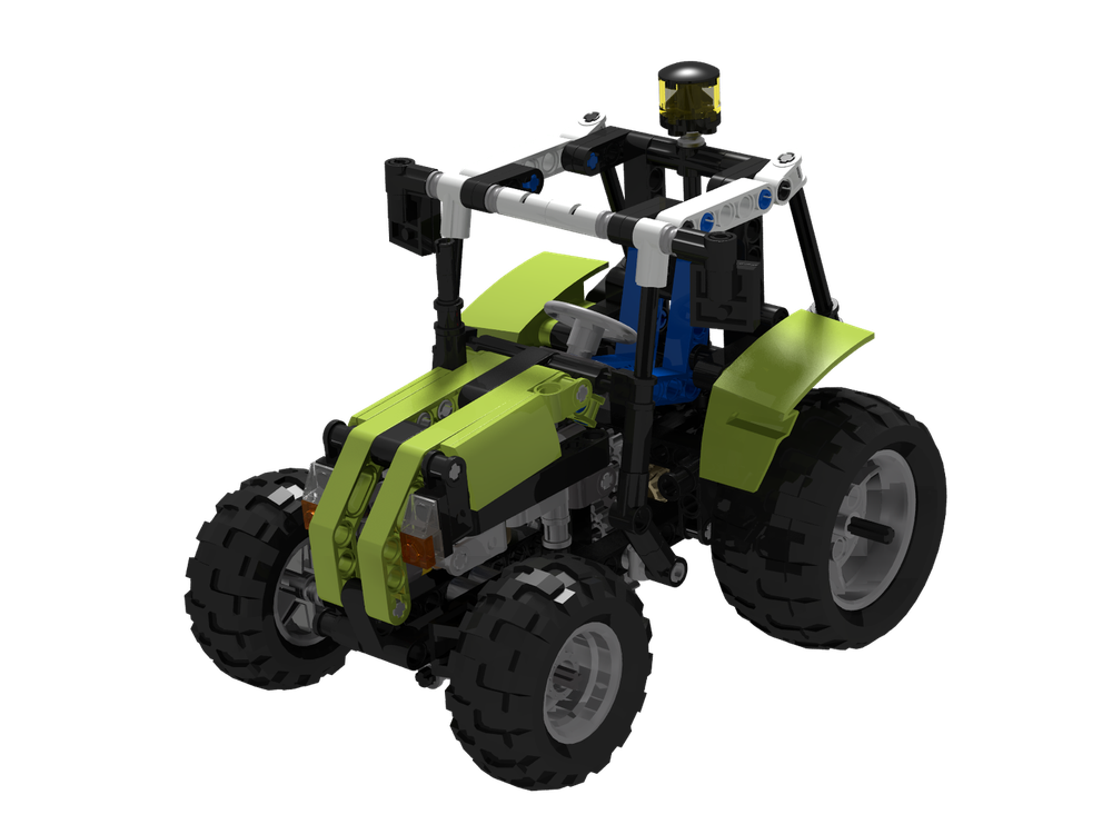 Lego 8049 Mod: Tactor with fake engine