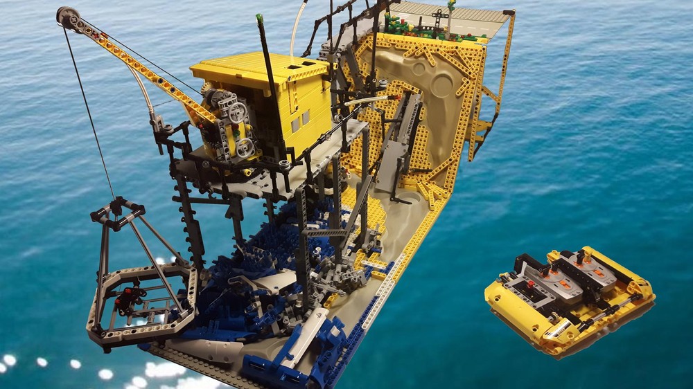 Lego MOC - Carrelet Extension (Fish Hut Pontoon)