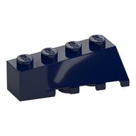 Lego Brick Wedged, Sloped 45° 4 x 2 Left / Dark Blue