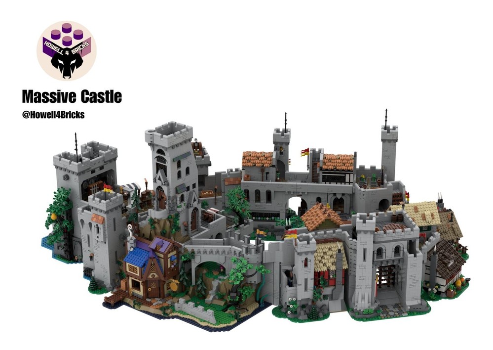 Lego Massive Castle Full Set of Instructions (all MOCS)