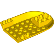 Lego Aircraft Fuselage Curved Forward 6 x 8 Bottom / Yellow