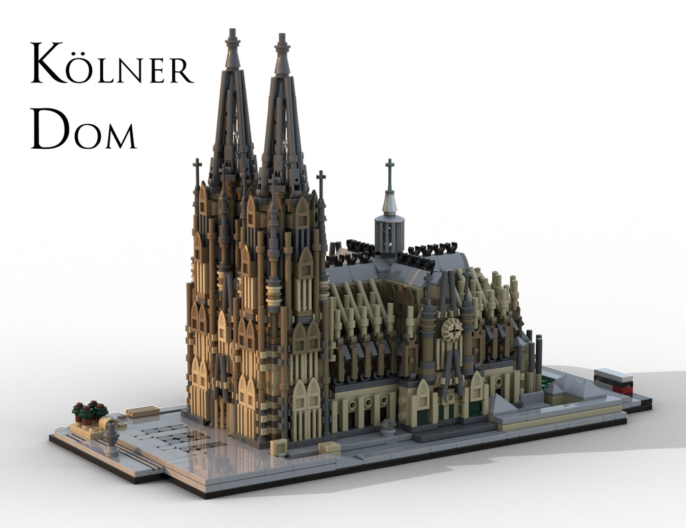 Lego Cologne Cathedral 1:800