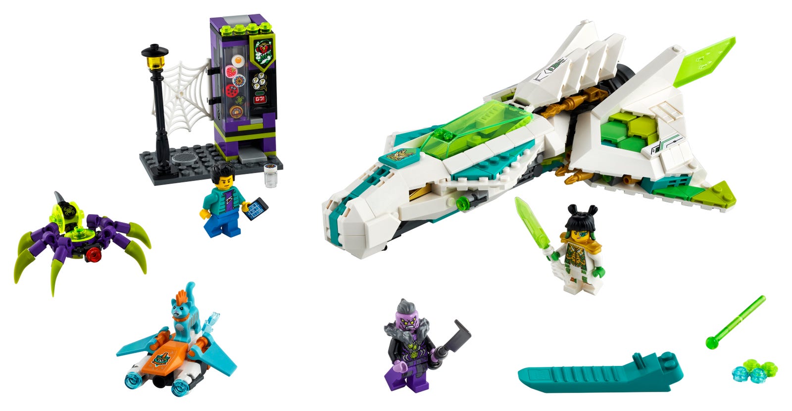 Lego White Dragon Horse Jet