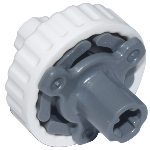 Lego Technic, Clutch Connector with White Outside (46835 / 46834)