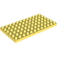 Lego Duplo Plate 6 x 12 / Bright Light Yellow