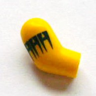 Lego Arm, Right with Indian Sign Pattern / Yellow
