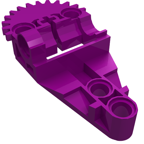 Lego Technic Gearbox Half / Purple