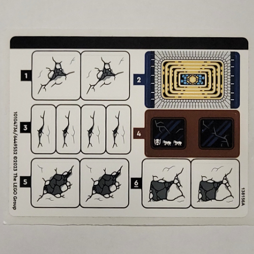 Lego Sticker Sheet for Set 76266-1 / [No Color/Any Color]