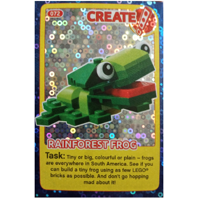 Lego Trading Card, Create the World Incredible Inventions - Rainforest Frog (foil) / [No Color/Any Color]