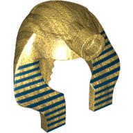 Lego Headdress Mummy with Dark Blue Stripes Thin Print