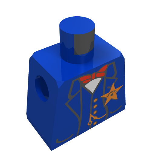 Lego Minifig Torso with Sheriff Print