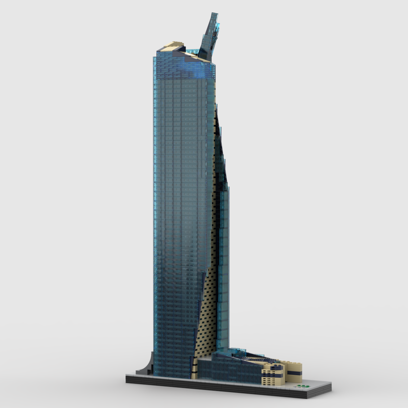 Lego Al Hamra Tower VER 2 at 1/650th Scale