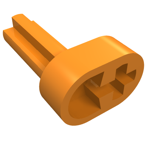 Lego Technic Engine Crankshaft / Orange
