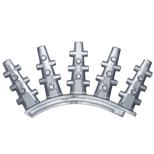 Lego Large Figure Weapon, Back Blades, 5 Spikes with Side Spokes (Rahkshi Vorahk) / Pearl Light Gray