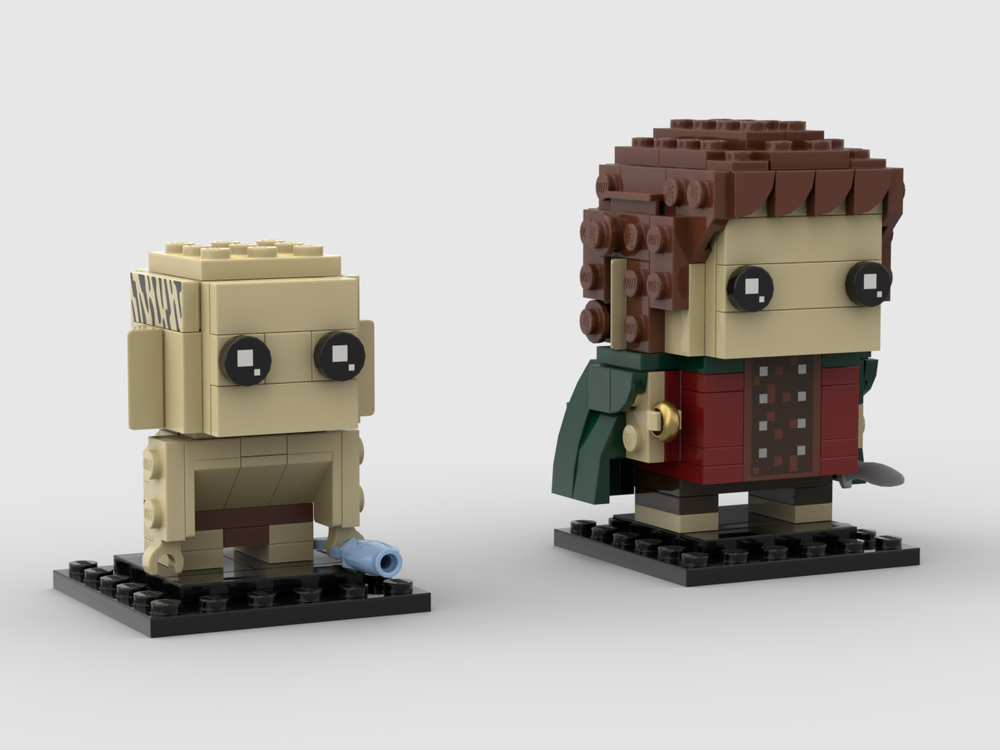 Lego Frodo & Gollum BrickHeadz (Fixed)