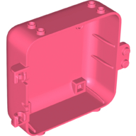 Lego Pod, Square 3 x 8 x 6 2/3 [Female] / Coral