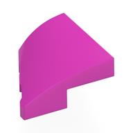 Lego Brick Wedged, Curved 2 x 2 with Stud Notch Right / Dark Pink