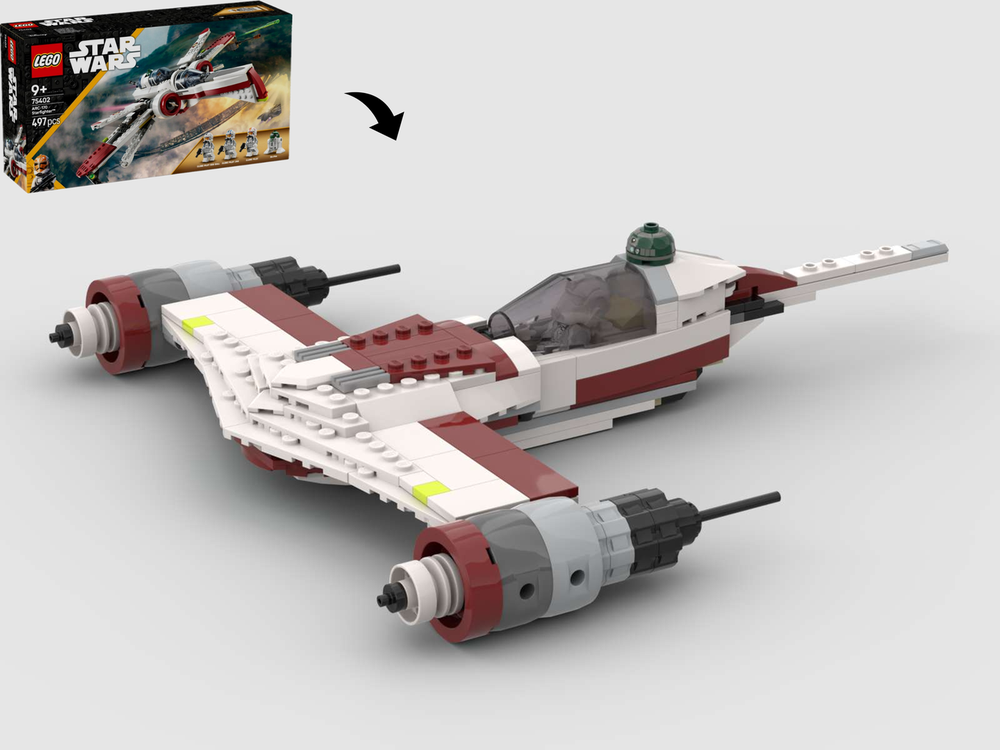 Lego Republic N-1 Starfighter - Alternate Build of 75402 ARC-170