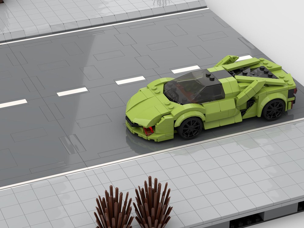 Lego Two-lane road 3.6 m (Scale 1:25)