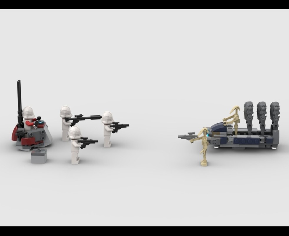 Lego Droid Carrier vs Republic command Station alternate build for 75372